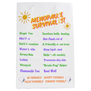 Cadeau Moyen Trousse de survie ménopause sac
