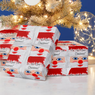 Cadeau Ne vous ouvrez pas 'jusqu'au papier d'emballage de