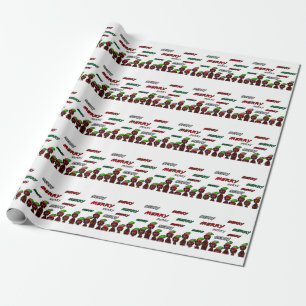 Cadeau Noël de beaucoup papier d'emballage de Joyeux de