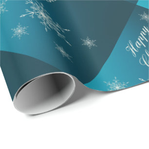Cadeau noël heureux, unique, papier d'enveloppement brill