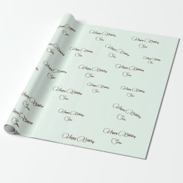 Cadeau Nom personnalisé Anniversaire romantique papier d'
