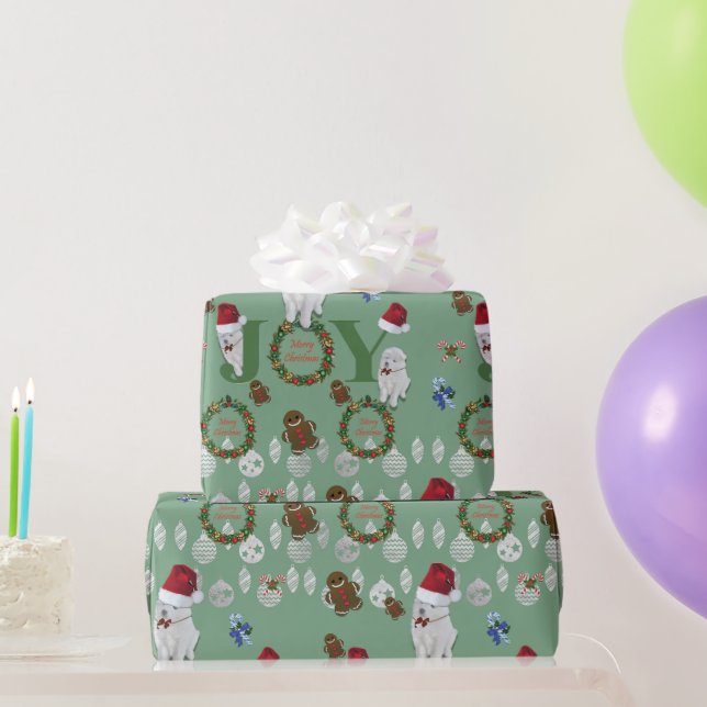 Cadeau Nouveau papier d'emballage Samoyed Holiday (Cadeaux de fête)