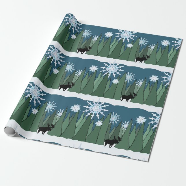 Cadeau Oie dans le papier d'enlèvement de la forêt de flo (Déroulé)