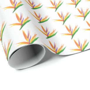 Cadeau Oiseau tropical du papier d'emballage paradisiaque