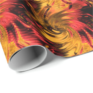 Cadeau Options de papier d'emballage en marbre fractal 5-