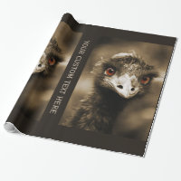 Ostriches Look papier d'emballage personnalisé
