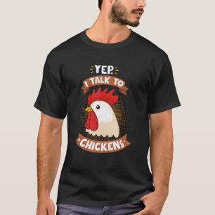 Cadeau Ouais Je Parle Des Poules T-Shirt Poules Mi