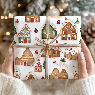 Cadeau Pain d'épices de Noël Maisons à papier d'enveloppe