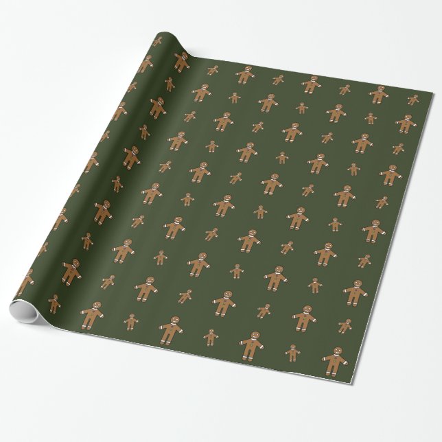 Cadeau Pain d'épices Hommes Envelopper le papier (Déroulé)