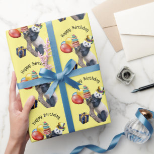 Cadeau Panda Cute Anniversaire Fête Enveloppement Papier