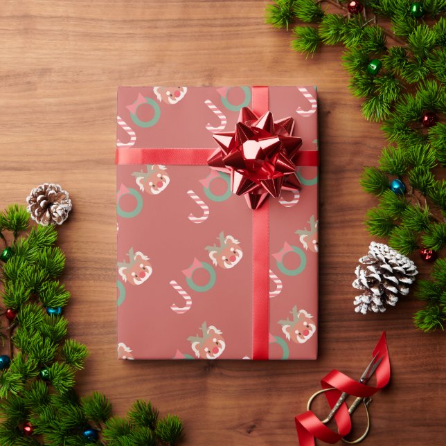 Cadeau Panda rouge avec papier d'enveloppement de tête de (Cadeau de vacances)