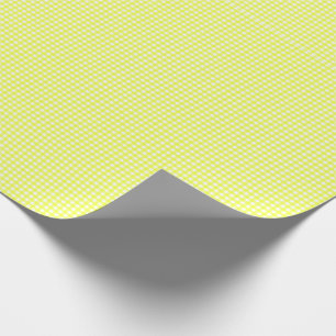 Cadeau Papier à écrêtage En vichy jaune À damiers