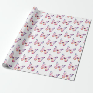 Cadeau Papier à enveloppement à thème papillon
