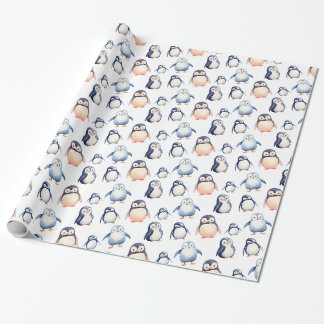 Cadeau Papier à enveloppement à thème Penguin Winter Wond