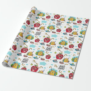 Cadeau Papier à enveloppement à thème scolaire