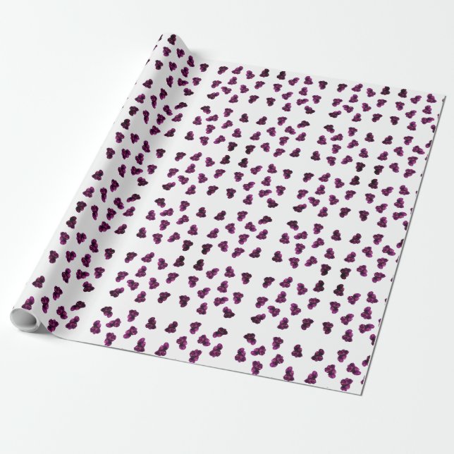 Cadeau Papier à enveloppement améthyste mauve (Déroulé)