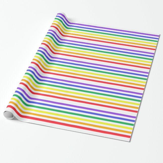 Cadeau Papier à enveloppement arc-en-ciel (Déroulé)