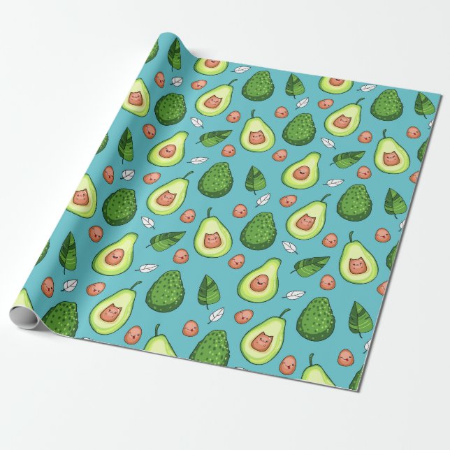 Cadeau Papier à enveloppement Avocado (Déroulé)