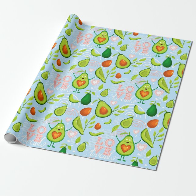 Cadeau Papier à enveloppement Avocado (Déroulé)