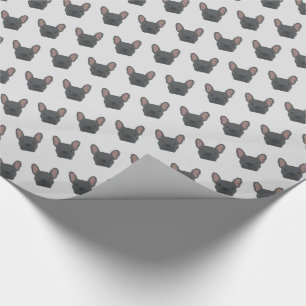 Cadeau Papier à enveloppement bleu-français