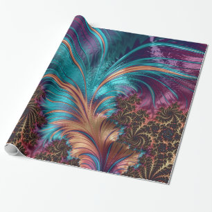 Cadeau Papier à enveloppement brillant pour plumes fract