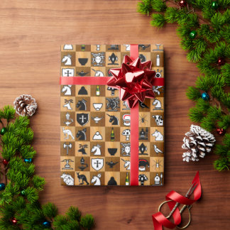 Cadeau Papier à enveloppement Carrelé ChessCraft