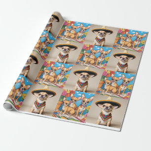 Cadeau Papier à enveloppement Chihuahua
