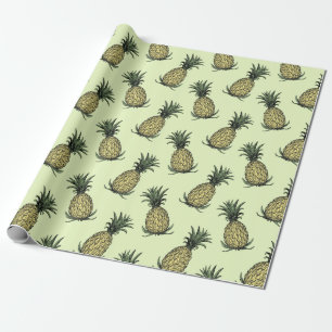 Cadeau Papier à enveloppement d'ananas