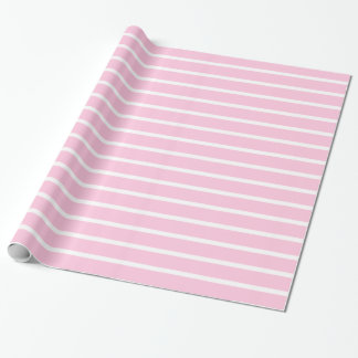 Cadeau Papier à enveloppement de bandes roses