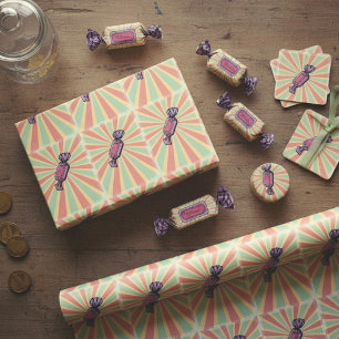 Cadeau Papier à enveloppement de bonbons Lollie