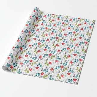 Cadeau Papier à enveloppement de chaussettes de Noël