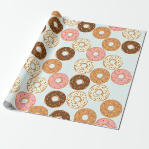 Cadeau Papier à enveloppement de donuts