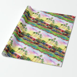 Cadeau Papier à enveloppement de la plantation Mele Kali