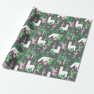 Cadeau Papier à enveloppement de lamas