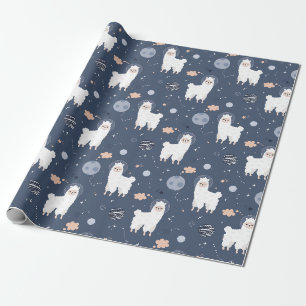 Cadeau Papier à enveloppement de lamas