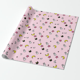 Cadeau Papier à enveloppement de l'étoile de lapin lunair