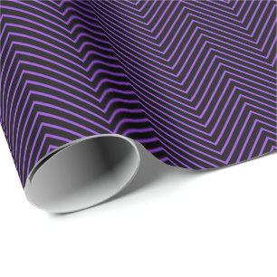 Cadeau Papier à enveloppement de ligne Chevron - Violet s