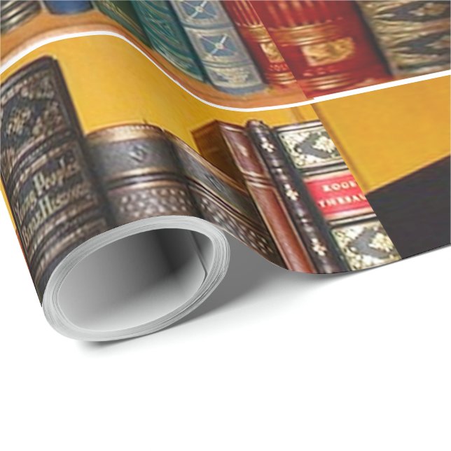 Cadeau Papier à enveloppement de livres anciens (Coin rond)