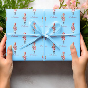 Cadeau Papier à enveloppement de Noël Casse-noix personna