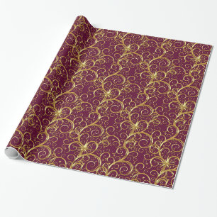 Cadeau Papier à enveloppement de Noël - Majesté des perru