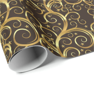Cadeau Papier à enveloppement de Noël - Majesté des perru