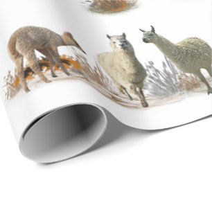 Cadeau Papier à enveloppement de prés de lama (choisir la