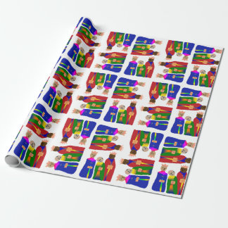 Cadeau Papier à enveloppement de trois rois