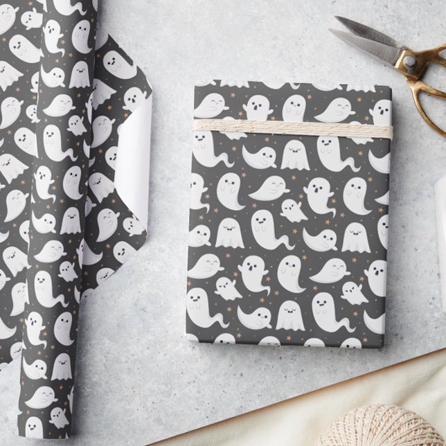 Cadeau Papier à enveloppement Éffrayant foncé Halloween F (Créateur téléchargé)