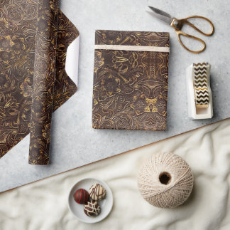 Cadeau Papier à enveloppement en cuir à outils