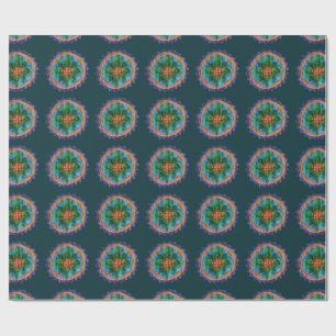 Cadeau Papier à enveloppement floral Mandala