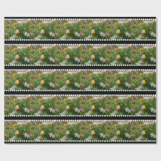 Cadeau Papier à enveloppement floral personnalisé