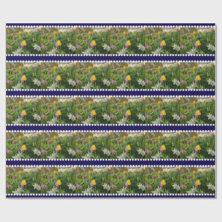 Cadeau Papier à enveloppement floral personnalisé
