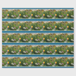 Cadeau Papier à enveloppement floral personnalisé