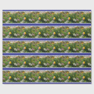 Cadeau Papier à enveloppement floral personnalisé